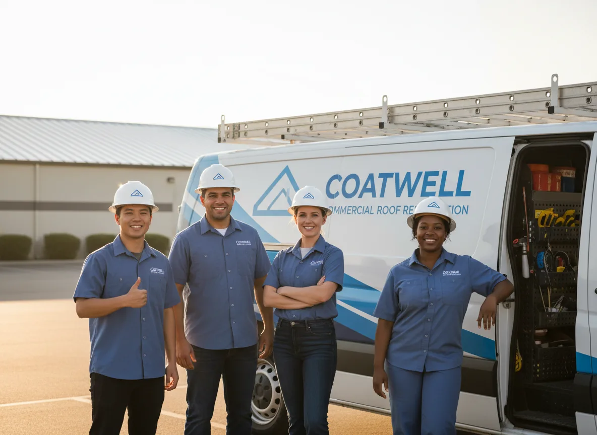 Commercial roof coating company in Maeystown, IL