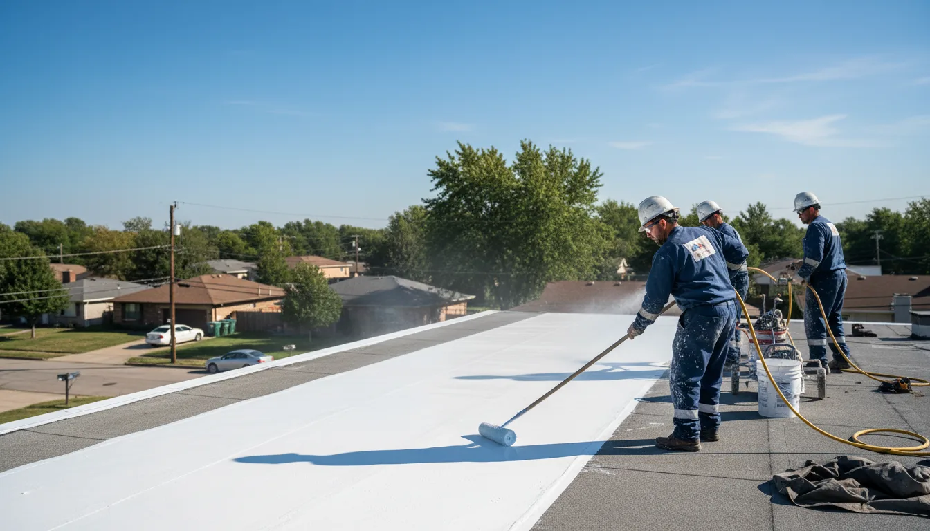 Commercial roof coating in Maeystown, IL near me
